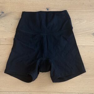 Monday Swimwear High-Waist Black Bike Shorts